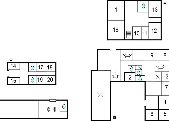 22-bedroom In Henne Holiday home